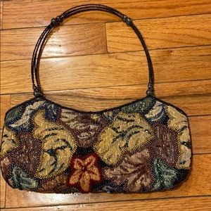 Multicolor beaded bag for parties and night out